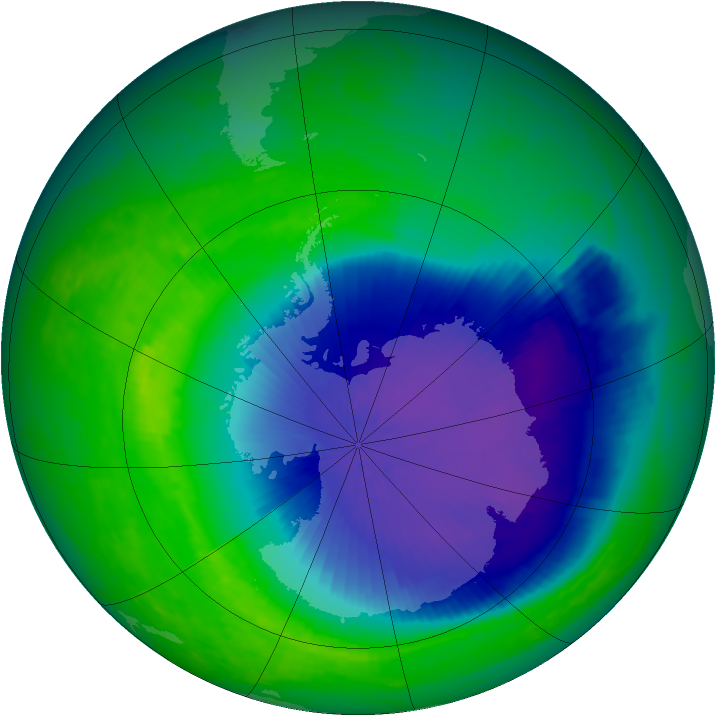 Ozone Map 2001-10-31